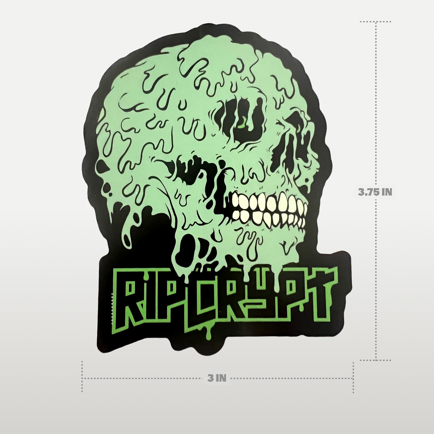 Flying Skull Sticker